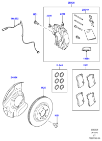 LR027106-BRAKE DISC LR/RR SPORT/L320