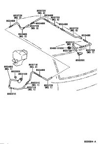 8503595D01-NOZZLE SUB-ASSY, REAR WASHER