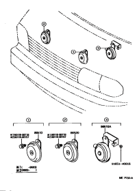 8651017090-HORN ASSY, HIGH PITCHED