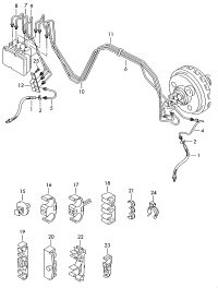 7L0611701C-HOSE-BRAKE RR