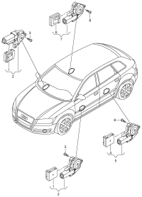 4E1959801F-Motor, window regulator