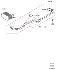 UBC500120-COOLER ASSY, OIL