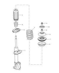 30071651-Damper, front suspension