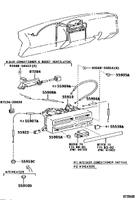 5590695J03-CABLE SUB-ASSY, DEFROSTER DAMPER CONTROL