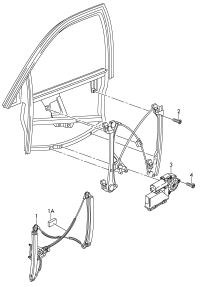 8P4837461C-WINDOW WINDER LH FRT/A6