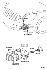 8121524050-CORD, FOG LAMP
