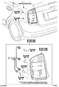 8156047090-LAMP ASSY, REAR COMBINATION, LH