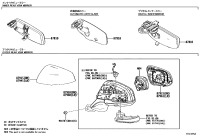 8791008330-MIRROR ASSY, OUTER REAR VIEW, RH
