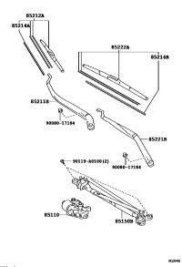 8521106110-ARM, FR WIPER, RH