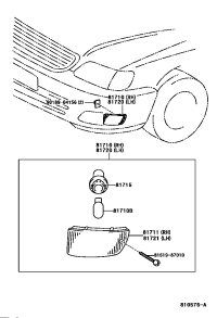 8173150080-LENS, FRONT MARKER LAMP, RH