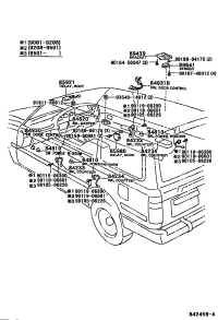 8423160020-SWITCH ASSY, COURTESY LAMP (FOR REAR DOOR)