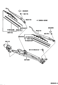 8522220460-BLADE, FR WIPER, LH