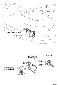 8121920430-BRACKET, FOG LAMP, RH