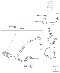 QEH500690-HOSE ASSY-EGR COOLER,OUT