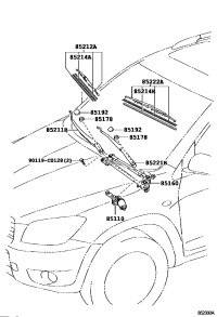 851100R020-MOTOR ASSY, WINDSHIELD WIPER