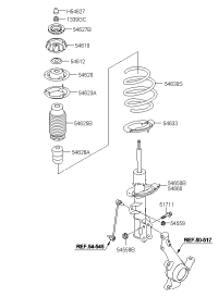 546110U000-Insulator assy-strut