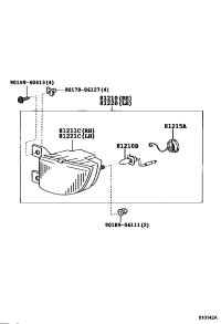 8121026070-LAMP ASSY, FOG
