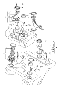 4B0919051F-Fuel delivery unit