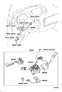8431036780-SWITCH ASSY, TURN SIGNAL