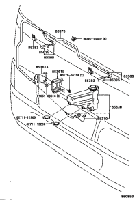 8538136020-NOZZLE SUB-ASSY, WASHER