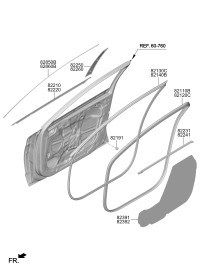 82260L4000-Garnish assy-dr frame rh