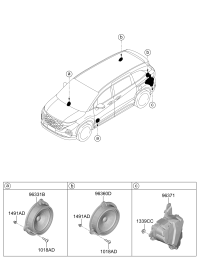96330O3000-SPEAKER ASSY-CLUSTER