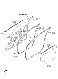 82241J4000-W/STRIP-FR DR BELT I