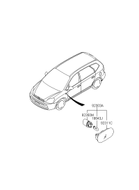 923033K000-Lamp assy-side lamp