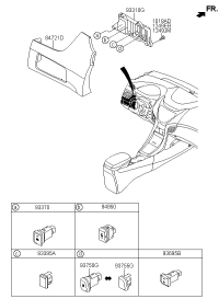 933703X000RY-SWITCH ASSY-HEADLAMP LEVEL