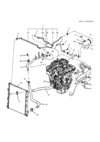 12633398-Pipe, radiator reserve tank outlet (incl. 10)