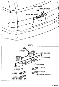 8127028010-LAMP ASSY, LICENSE PLATE