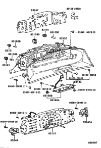 8310924030-BULB, COMBINATION METER, NO.1