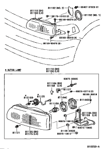 8113028310-UNIT ASSY, HEADLAMP