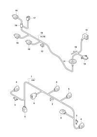 3CC971095A-Harness, bumper