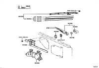 8508060151-MOTOR AND BRACKET ASSY, REAR WIPER
