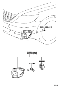 8121150110-LAMP UNIT, FOG LAMP, RH