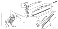 76720TM8A01-Arm, rr. wiper