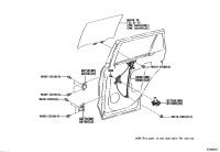 698030R060-REGULATOR SUB-ASSY, REAR DOOR WINDOW, RH