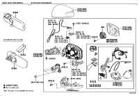 8791060W11-MIRROR ASSY, OUTER REAR VIEW, RH