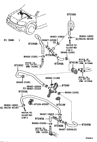 872450C090-HOSE, HEATER WATER, OUTLET B