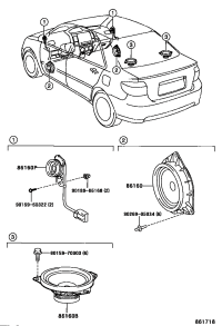 861600D060-SPEAKER ASSY, FRONT NO.2