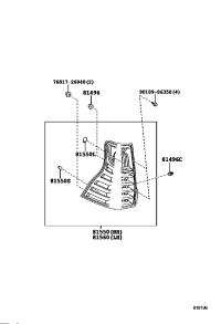 81550WY040-LAMP ASSY, REAR COMBINATION, RH