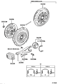 3123071020-BEARING ASSY, CLUTCH RELEASE