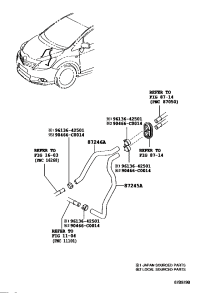 872450F200-HOSE, HEATER WATER, OUTLET A
