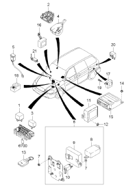 0K54B677F0A-MODULE ASSY-AIR BAG CONTROL