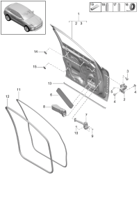 95B831021BGRV-Door sub-assy