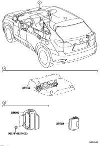 8904048031-SIREN ASSY, THEFT WARNING
