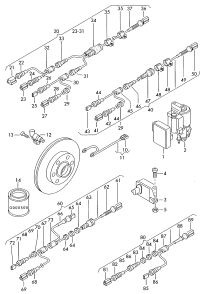7L0927807B-SENSOR,WHEEL SPEED FR LH-W212
