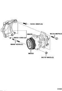 8831058020-COMPRESSOR ASSY, W/PULLEY