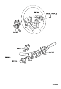 8414048150-SWITCH ASSY, HEADLAMP DIMMER